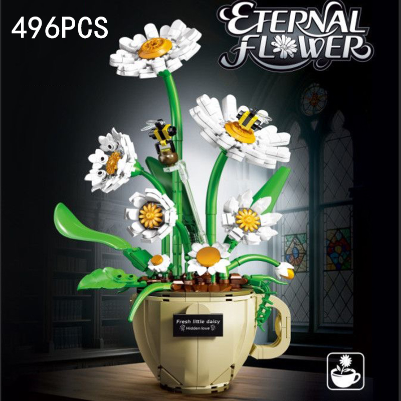 Terracotta Pot - Конструктор MOC: Цветы в чашках, букеты