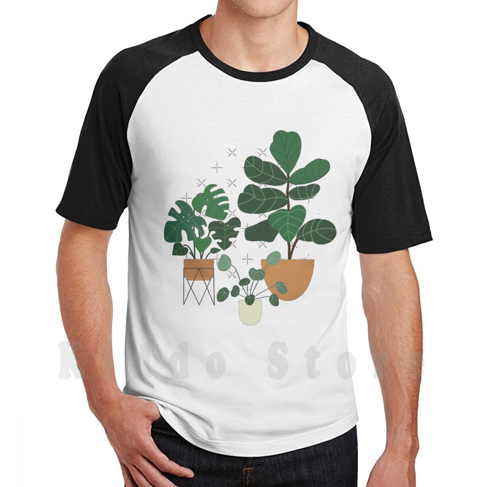 Fiddle Leaf Fig - Футболка Plant Friends из хлопка для